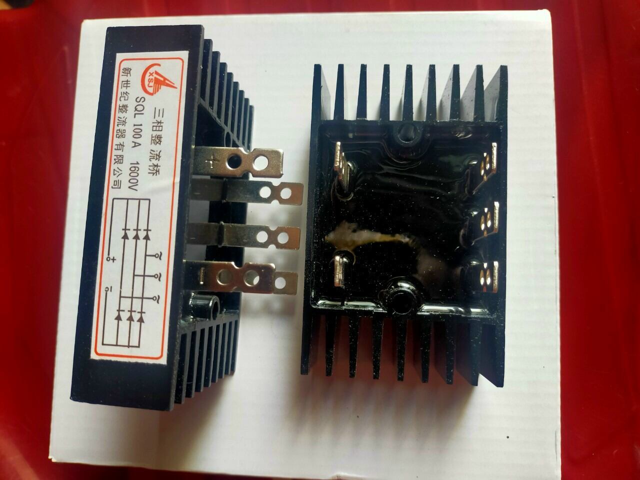 Cầu diode 5 chân 100A-1200v 3 pha