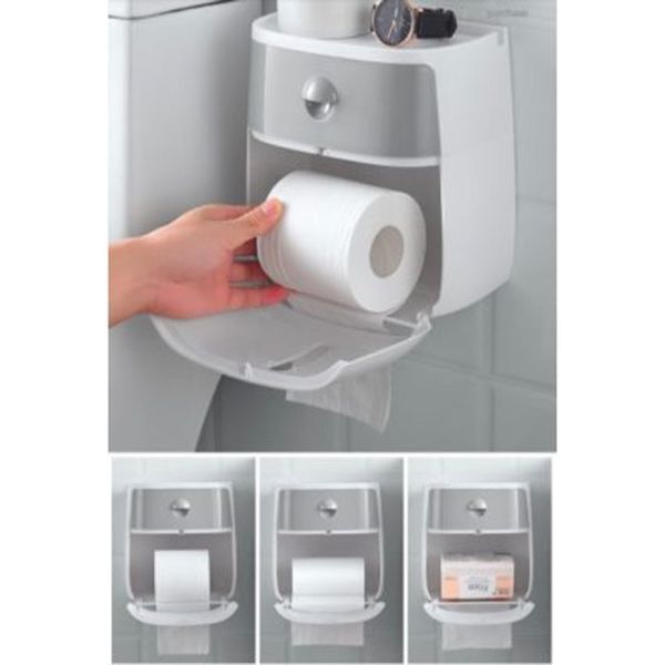 Hộp đựng giấy vệ sinh 2 ngăn ECOCO