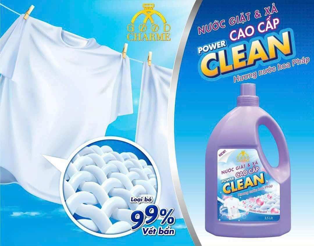 Nước giặt xả cao cấp 3in1 power clean 3.5 lít