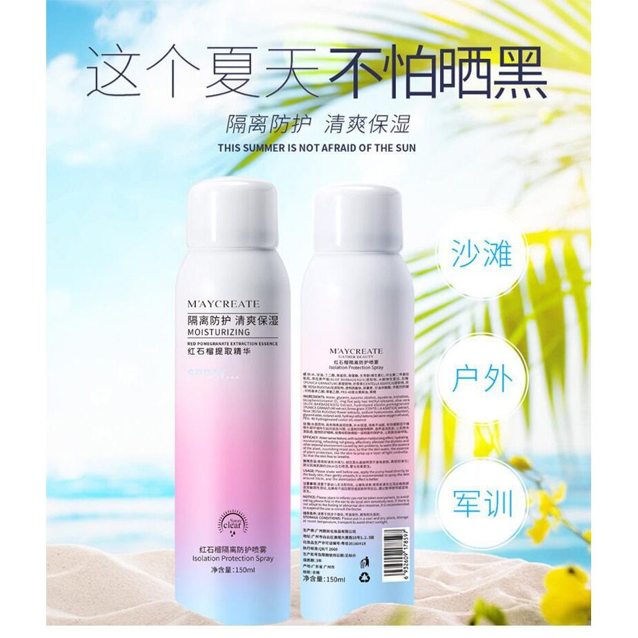 Xịt Chống Nắng Maycreat Xịt Makeup Xịt Nâng Tone