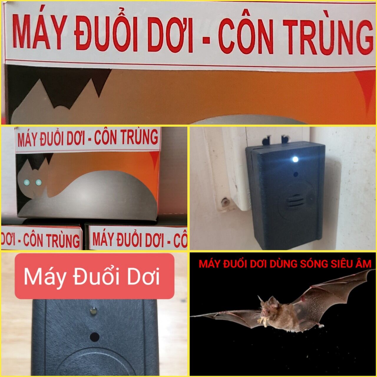 Máy Đuổi Dơi Và Côn Trùng Bằng Sóng Siêu Âm Hiệu Quả