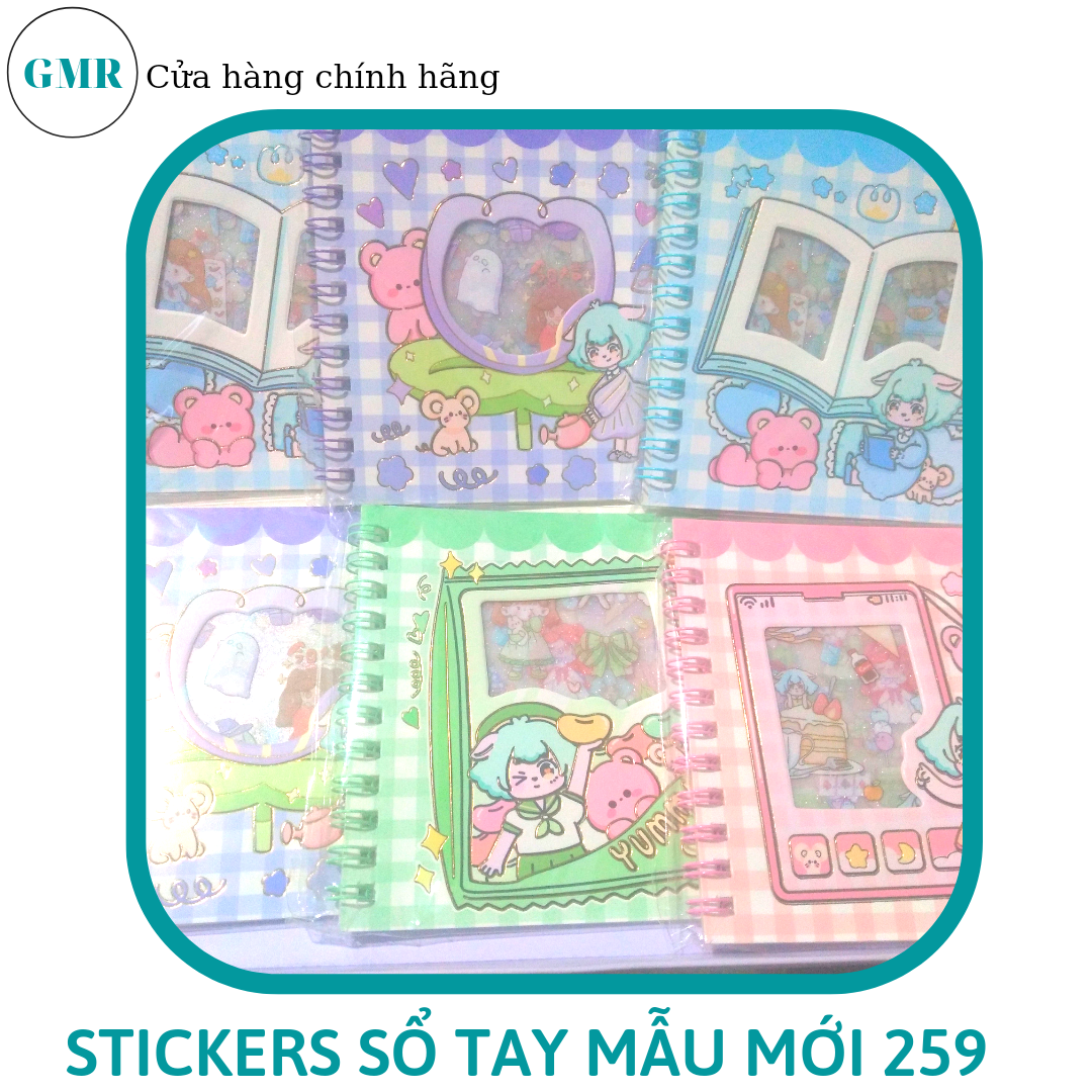 Sổ Sticker miếng dán trang trí nhật kí sổ tay