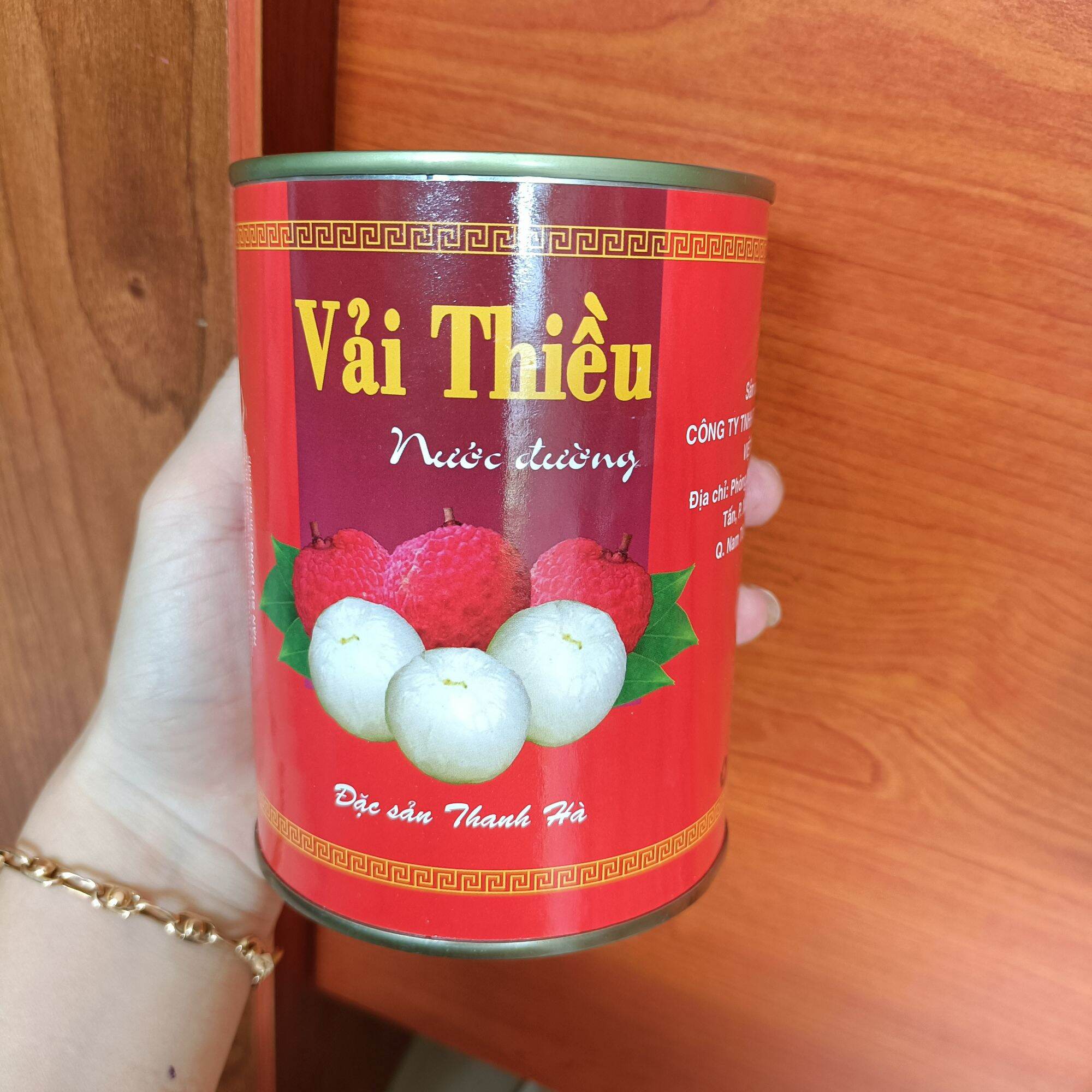 Vải Thiều Nước Đường Thanh Hà 565G