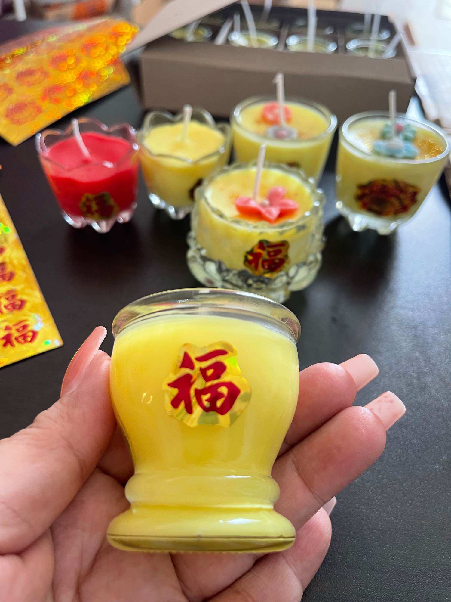 Combo Làm Nến 36 Ly Phúc Lộc 50ML ( Đầy Đủ Nguyên Liệu Làm Nến)