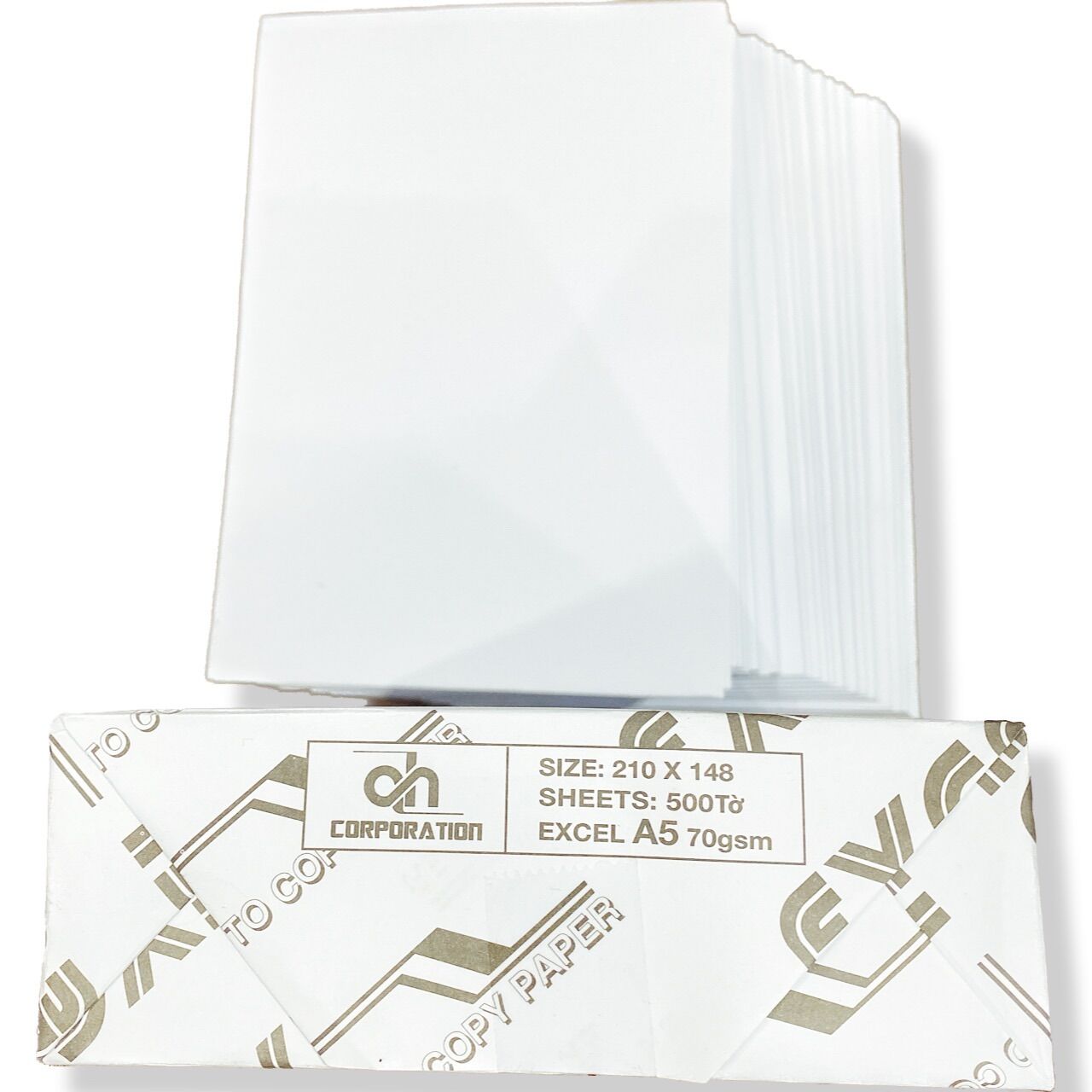 Lốc 500 tờ giấy trắng in a5 70gsm excel indonesia