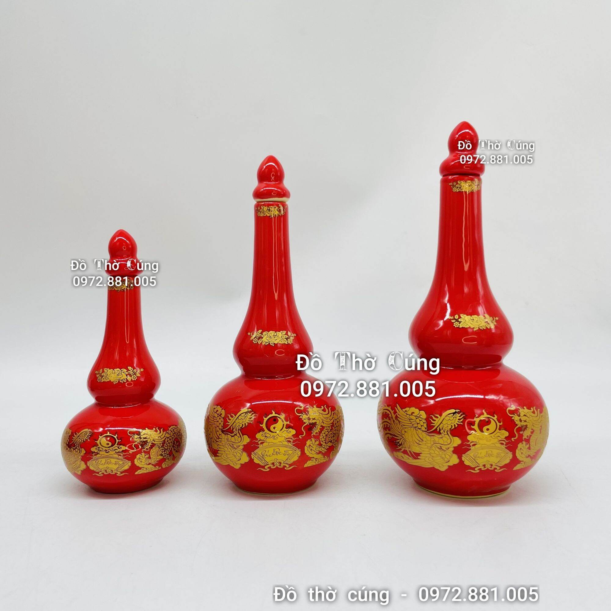 Nậm đựng rượu thờ cúng Màu Đỏ