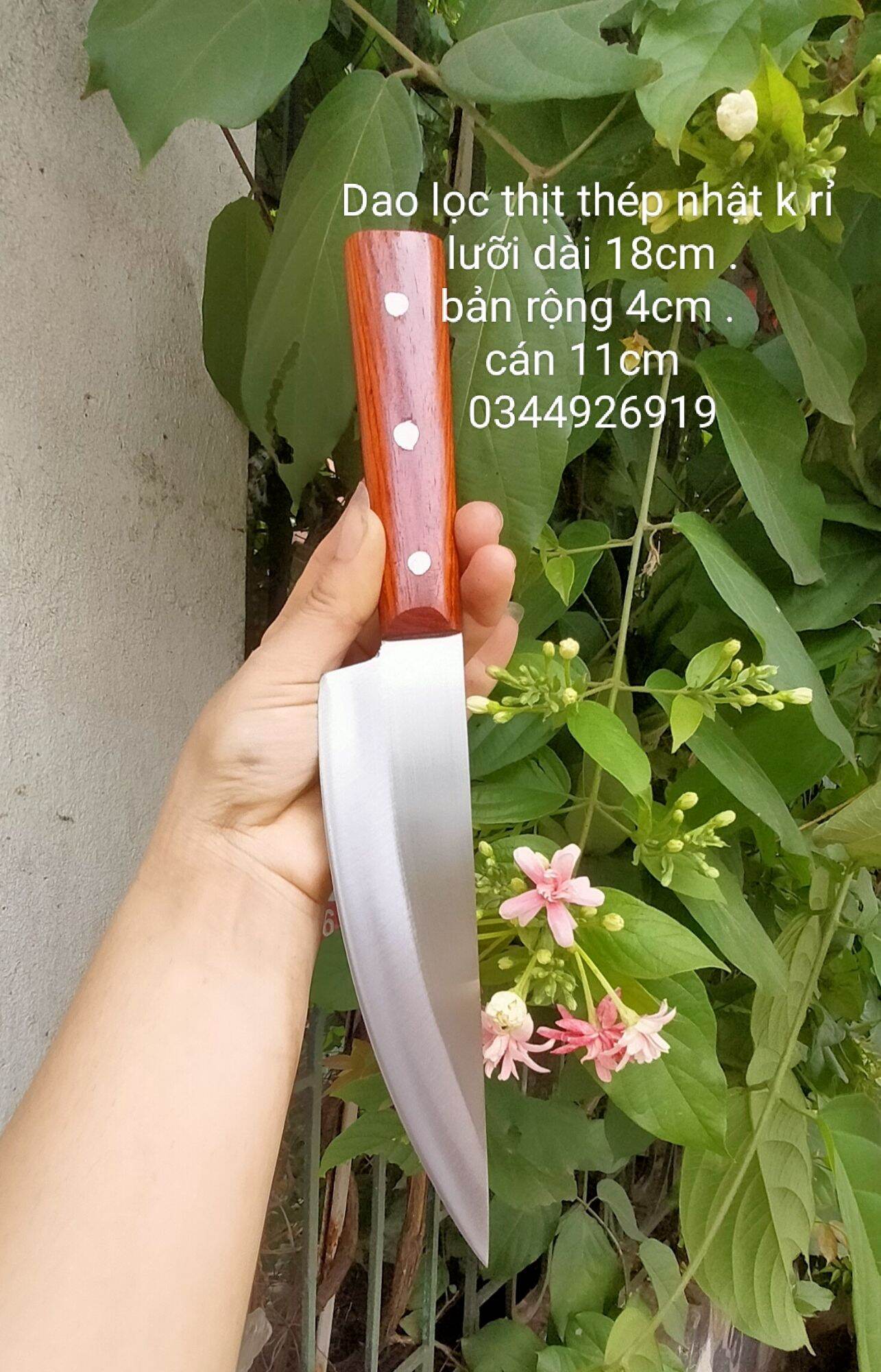 Dao lọc thịt thép nhật không rỉ