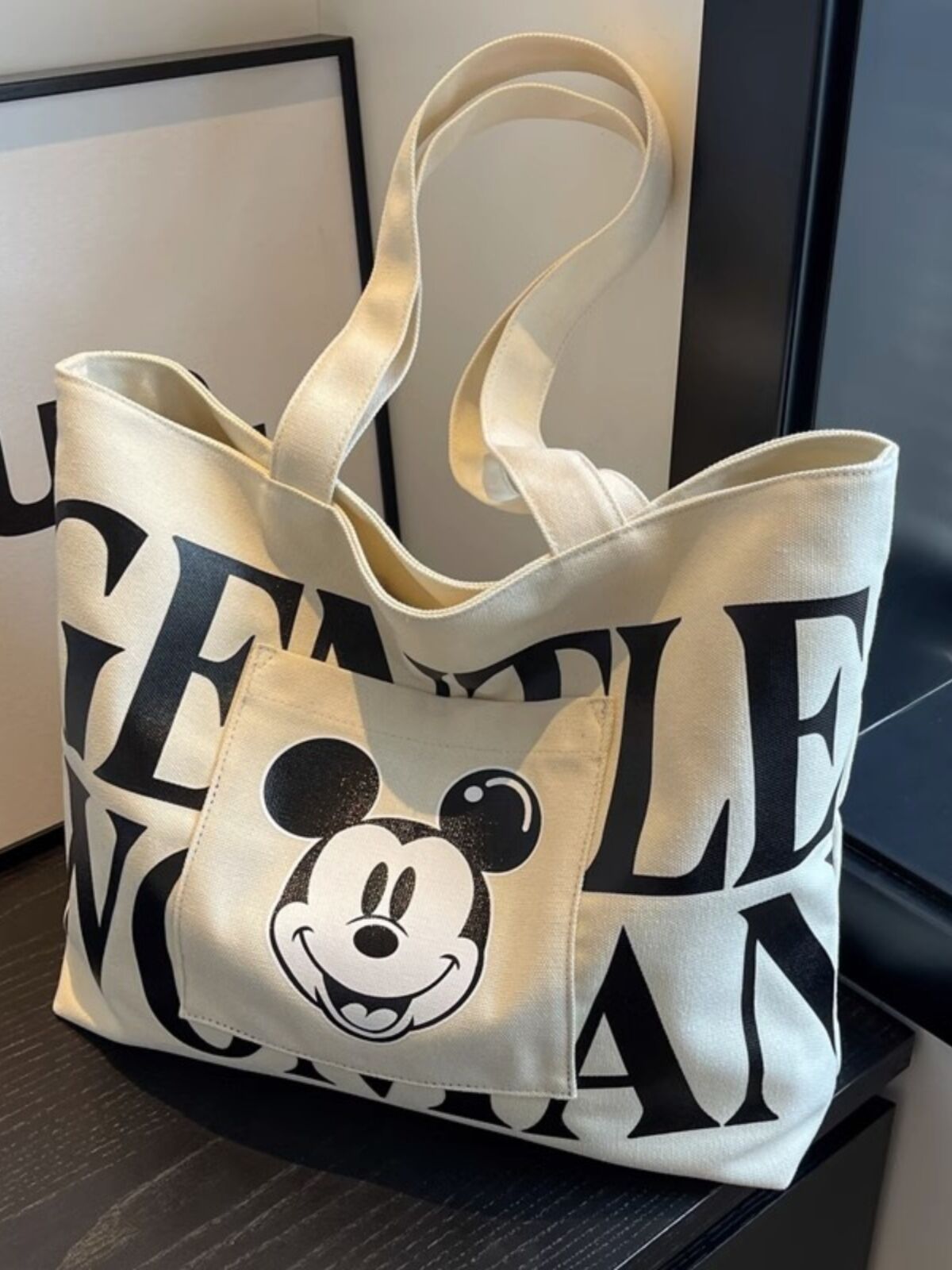 Túi Vải Canvas Dung Tích Lớn Cho Nữ Túi Xách Đi Làm Túi Đựng Sách Túi Vải Túi Xách Đeo Vai Đơn Túi Vải Cotton Túi Vải Túi Vải