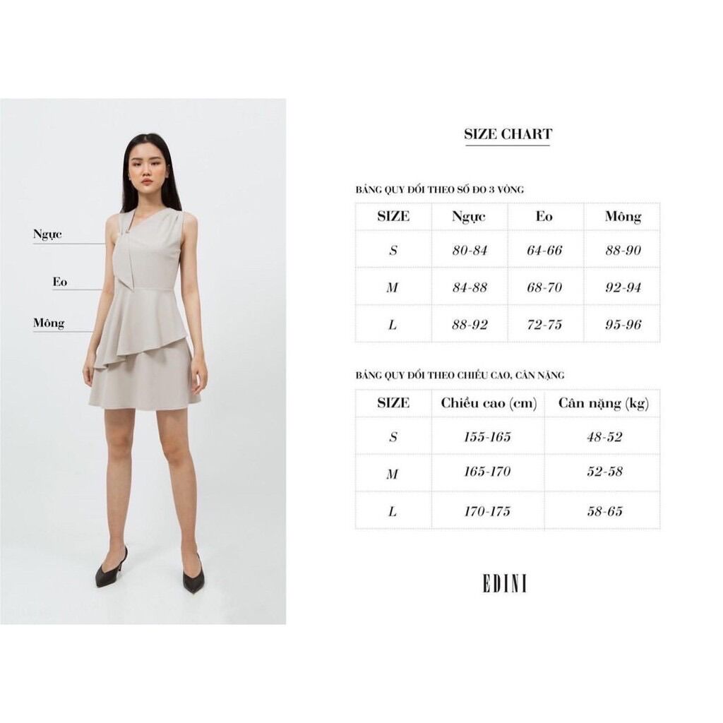 Áo trắng xếp li eo Edini