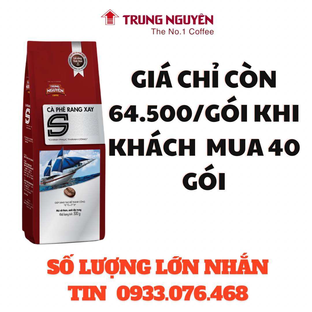 Cà phê Trung Nguyên giá sỉ - Cà phê rang xay S Chinh phục (500gr).
