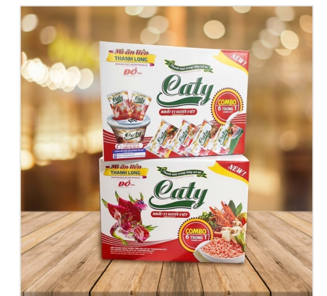 Combo mỳ thanh long caty 7vị 12 gói