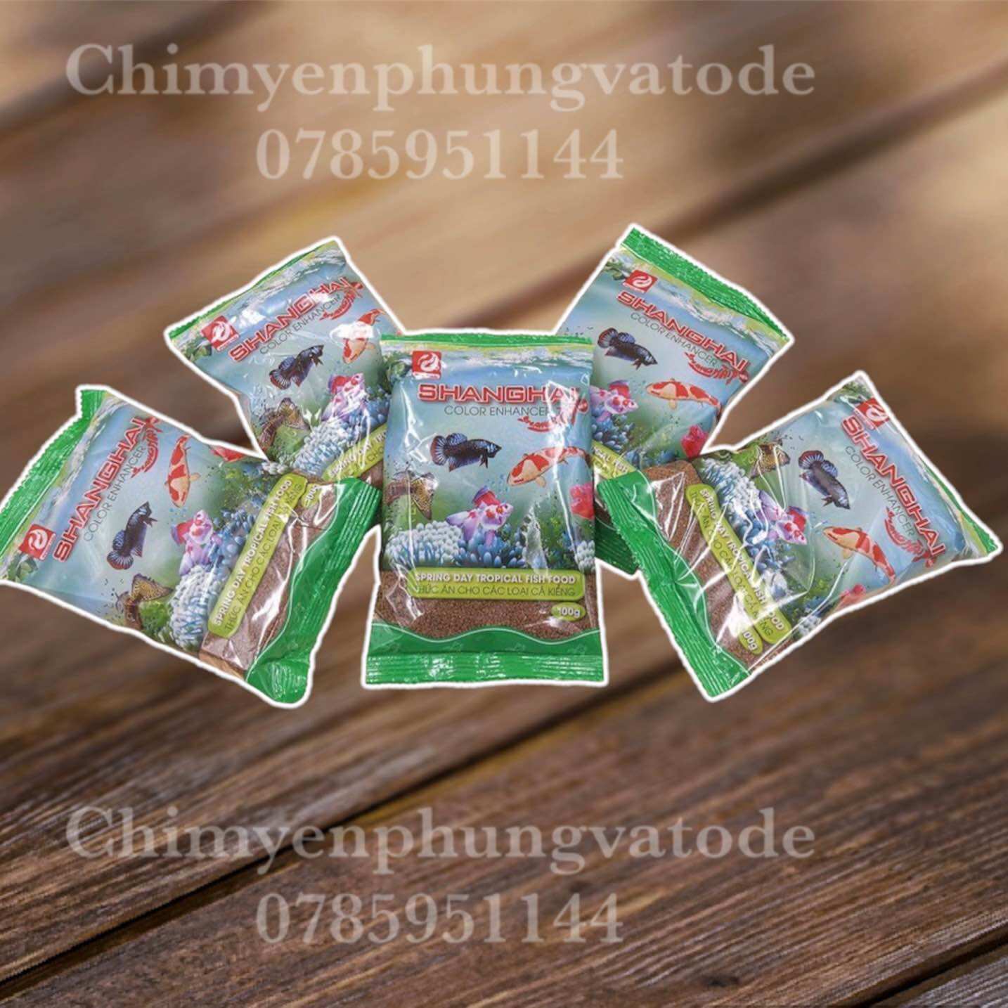 Thức Ăn Cá ShangHai 100gr - Cám Cá Cảnh (nhiều kích cỡ viên) cho đủ loại Cá Cảnh.