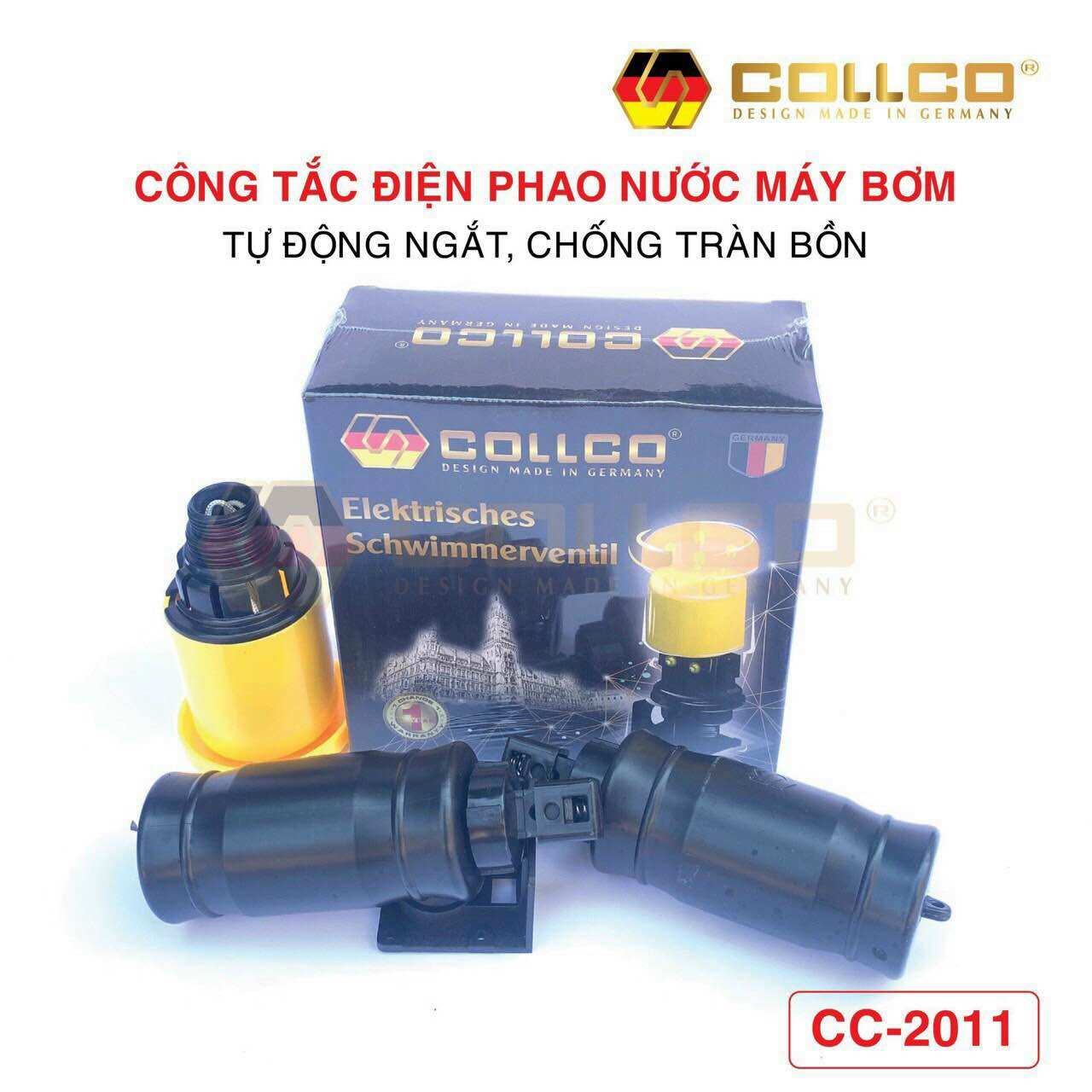 Phao điện phao chống tràn nhập khẩu đức