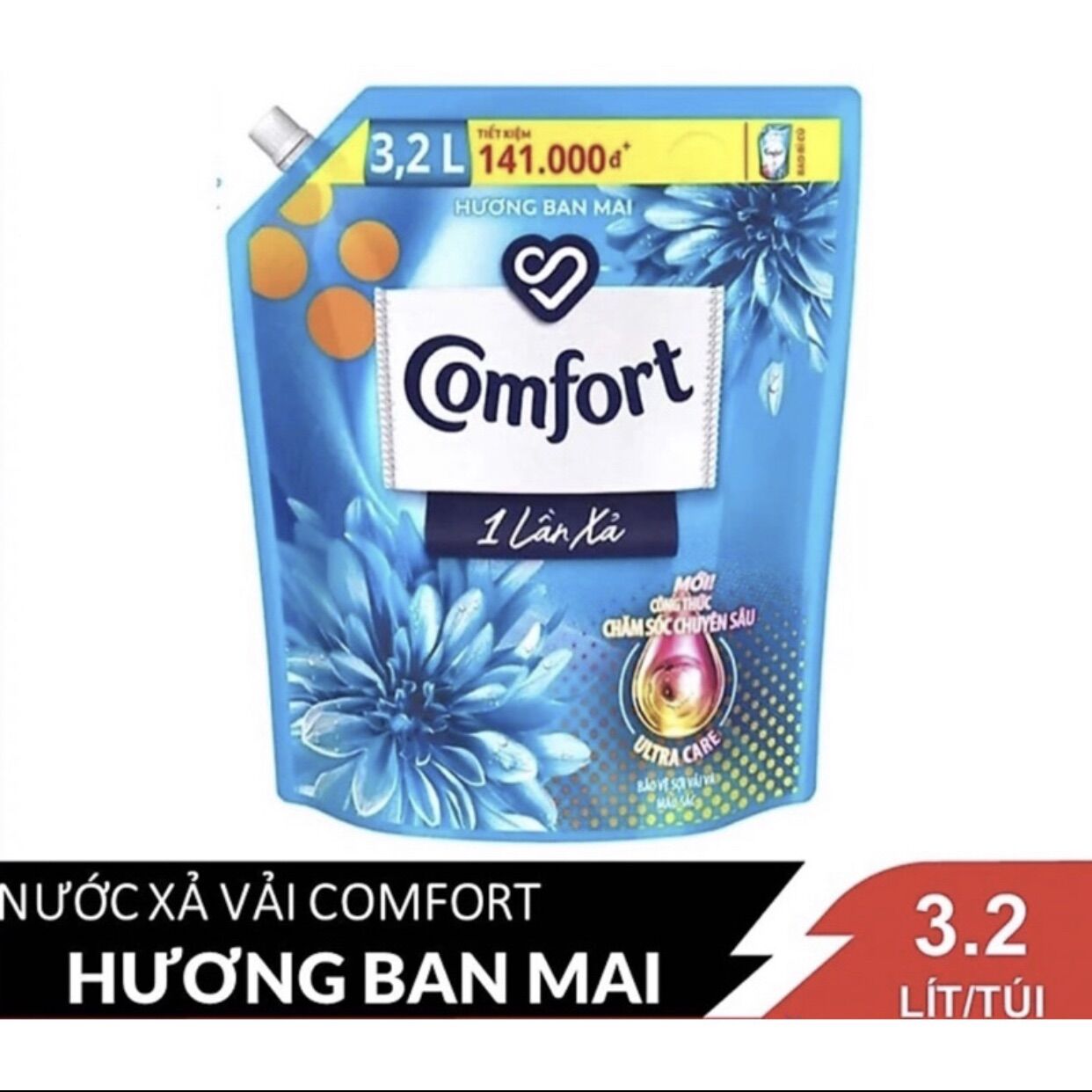 Nước xả vải comfort hương ban mai túi 3,8l