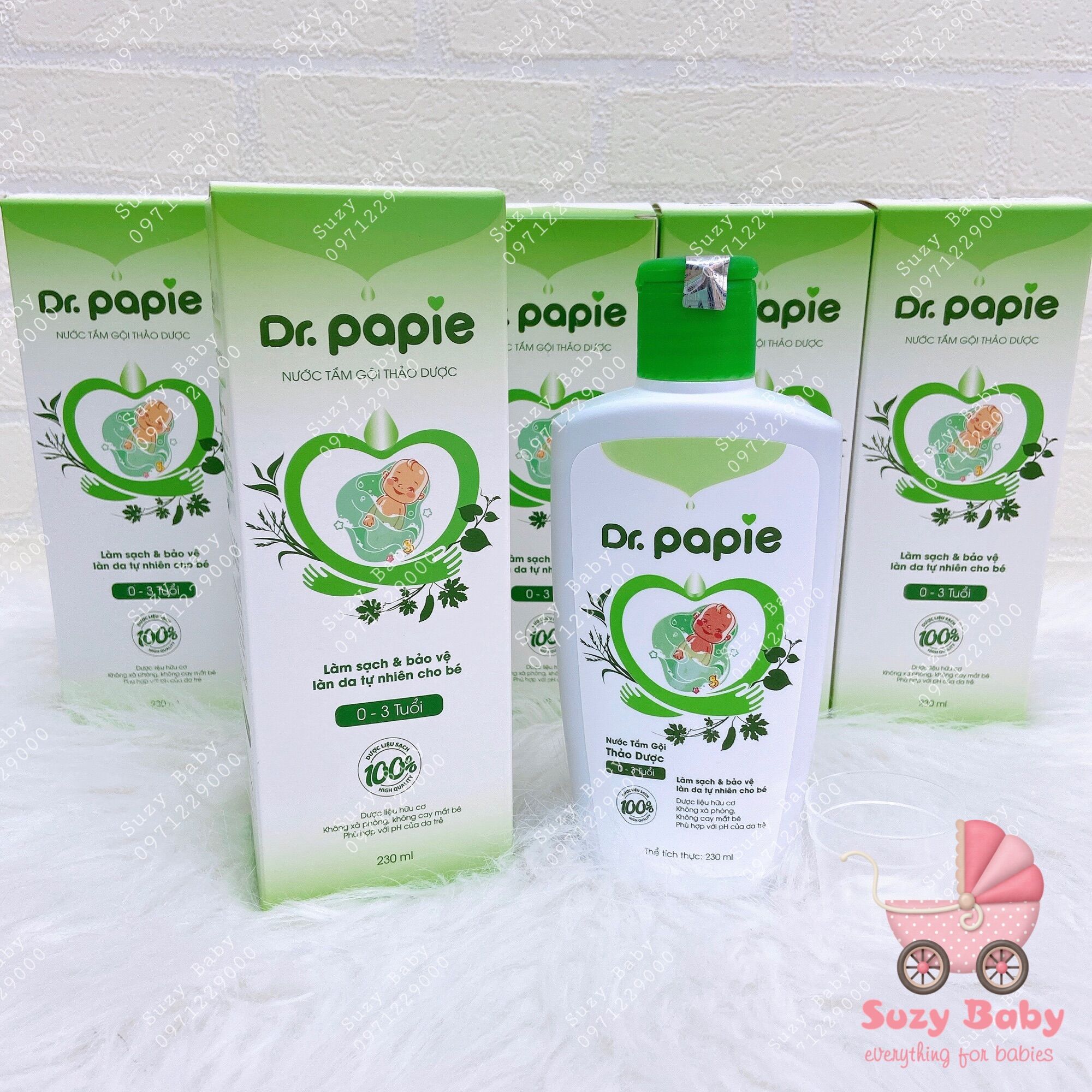 Sữa tắm thảo dược dr papie