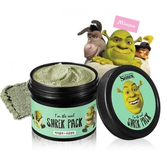 (Có bill) Mặt nạ đất sét bùn tươi Dreamworks Shrek (110g)