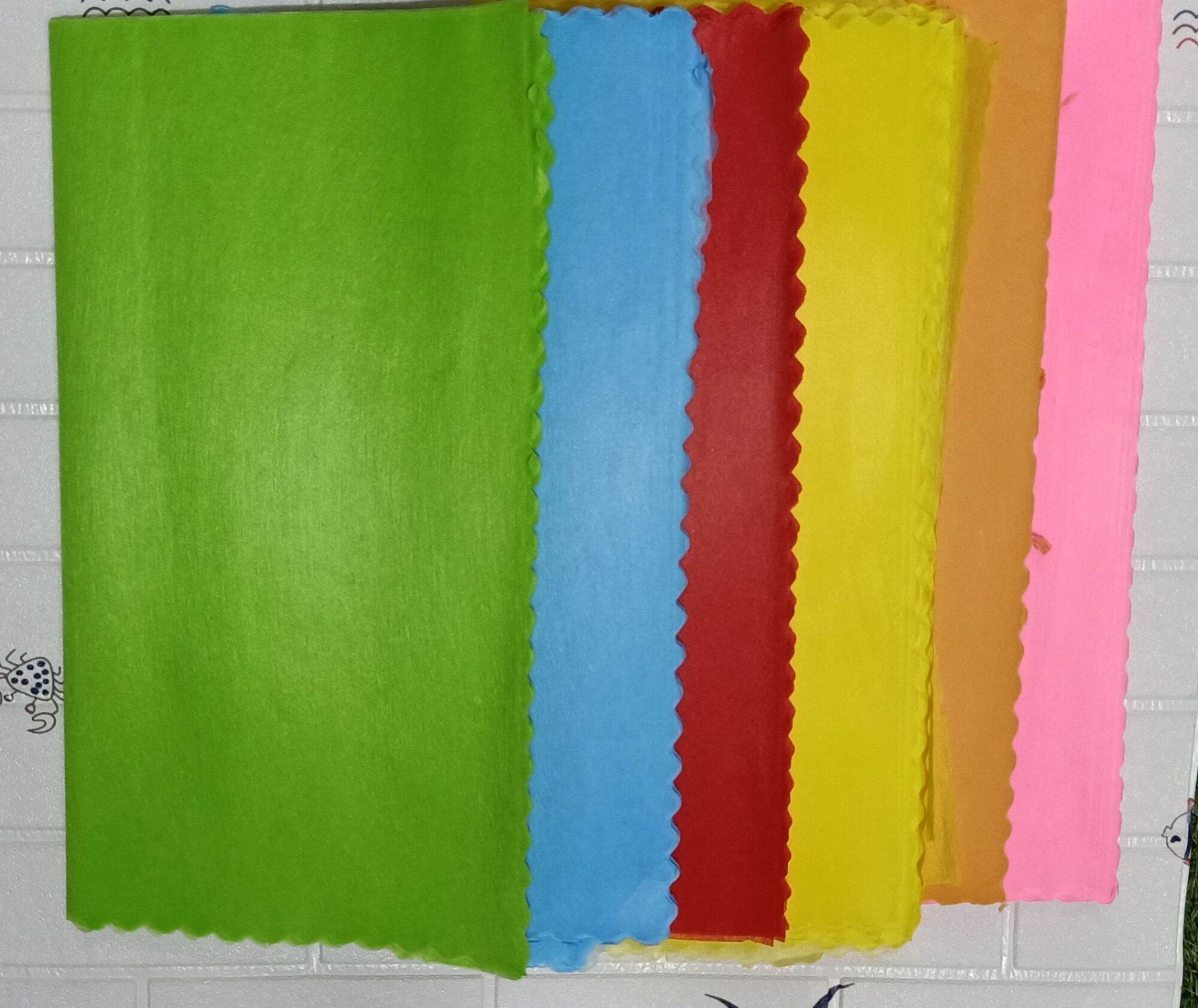 Giấy Lụa - Xấp giấy lụa gói hoa, làm đồ handmade, làm hoa nhiều màu kích thước 50*50cm