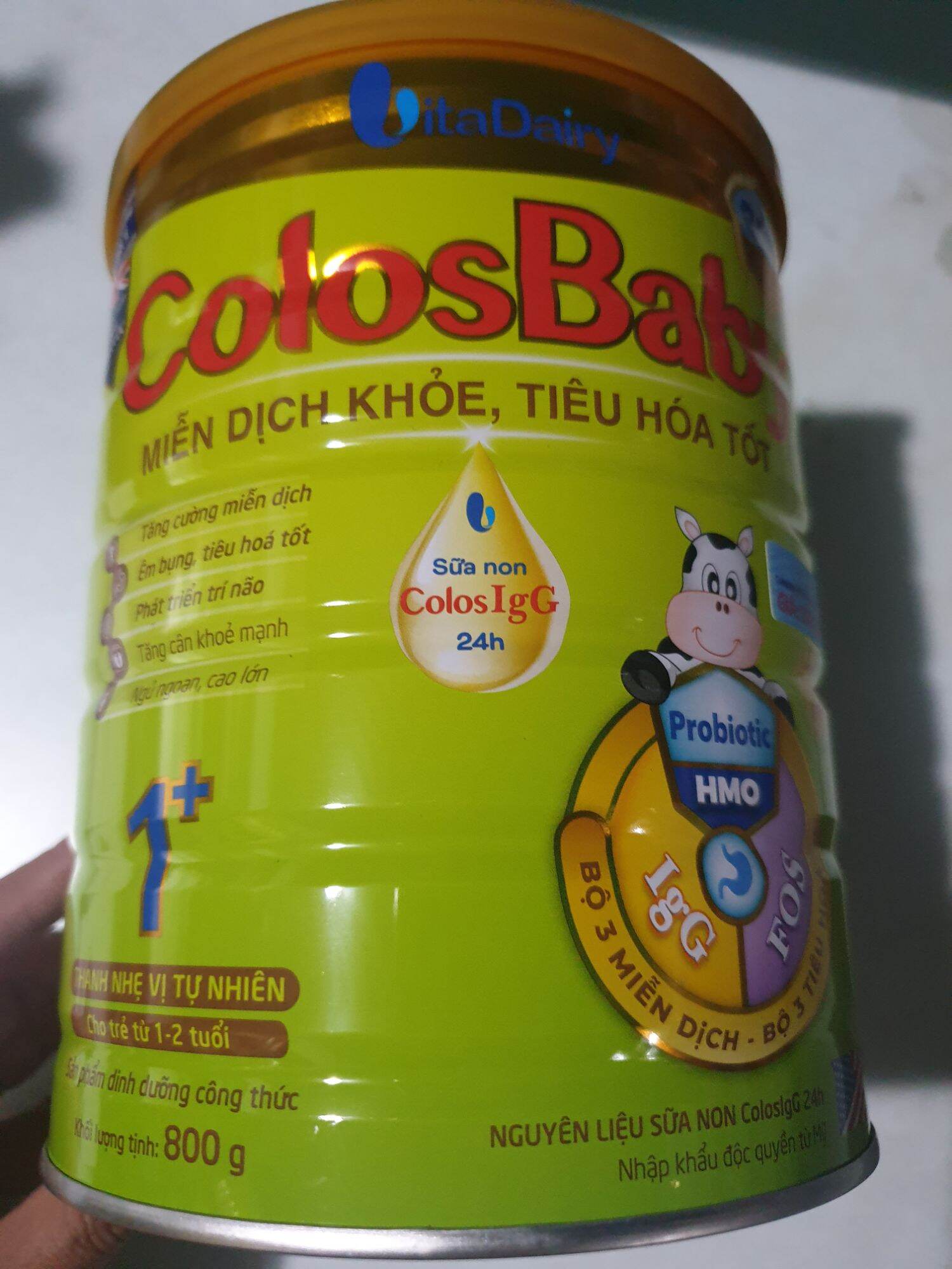 Sữa bột Colosbaby Bio 1+ 800gr giúp trẻ tăng cường miễn dịch và tiêu hóa