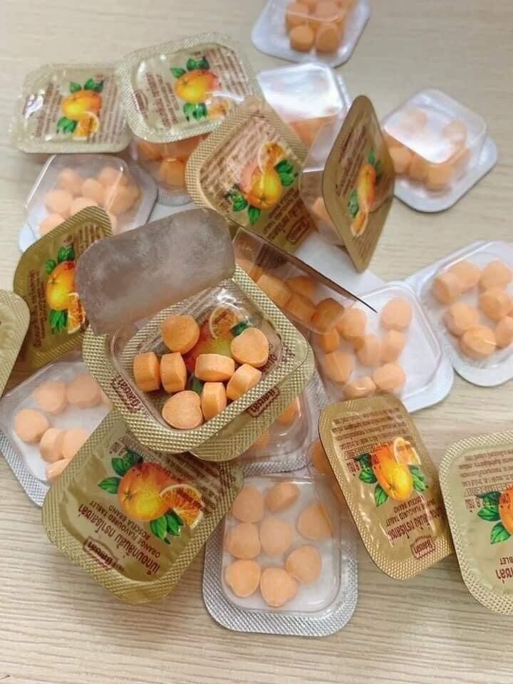 KẸO CAM VITAMIN C THÁI LAN LỐC 24 hũ