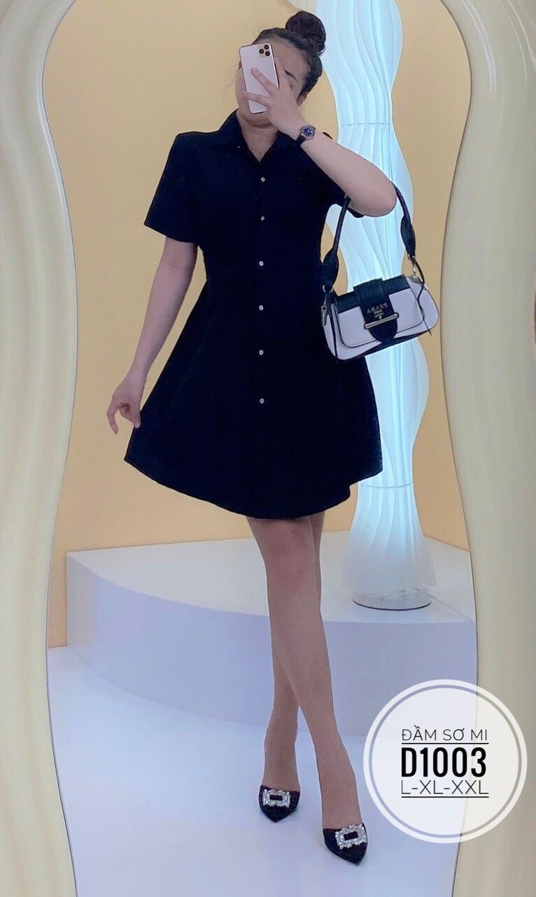 Bigsize 60- 90kg ĐẦM SƠ MI ( Ảnh thật)