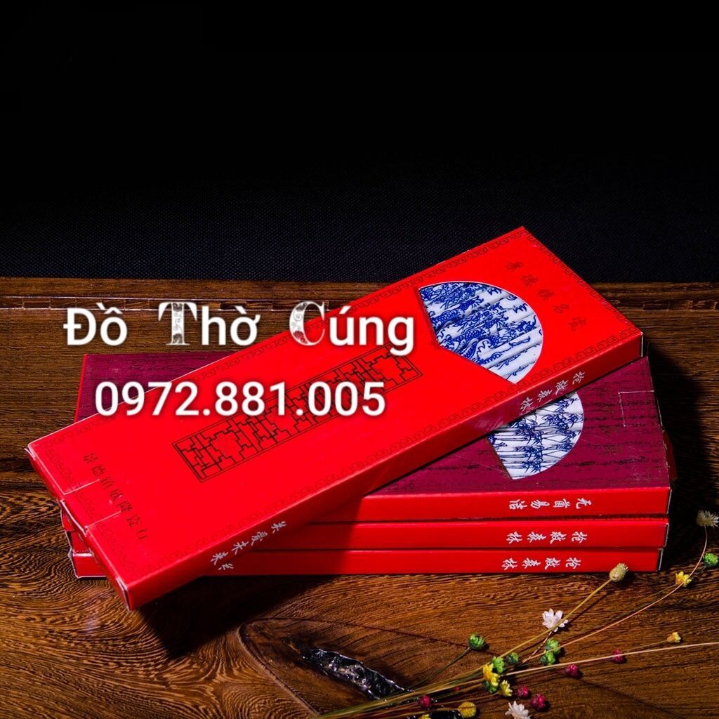 Đũa sứ thờ men lam