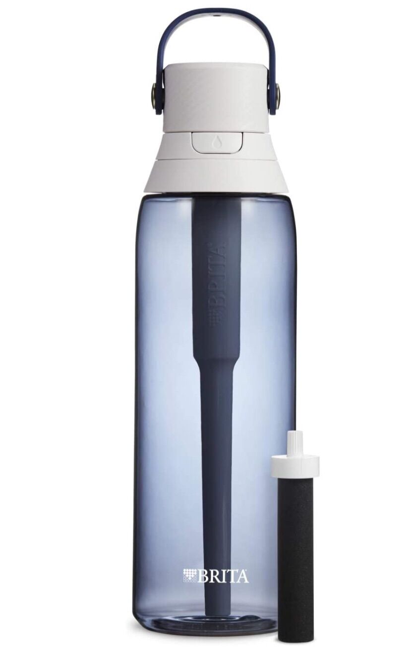 Brita Plastic Water Filter Bottle, 26 Ounce