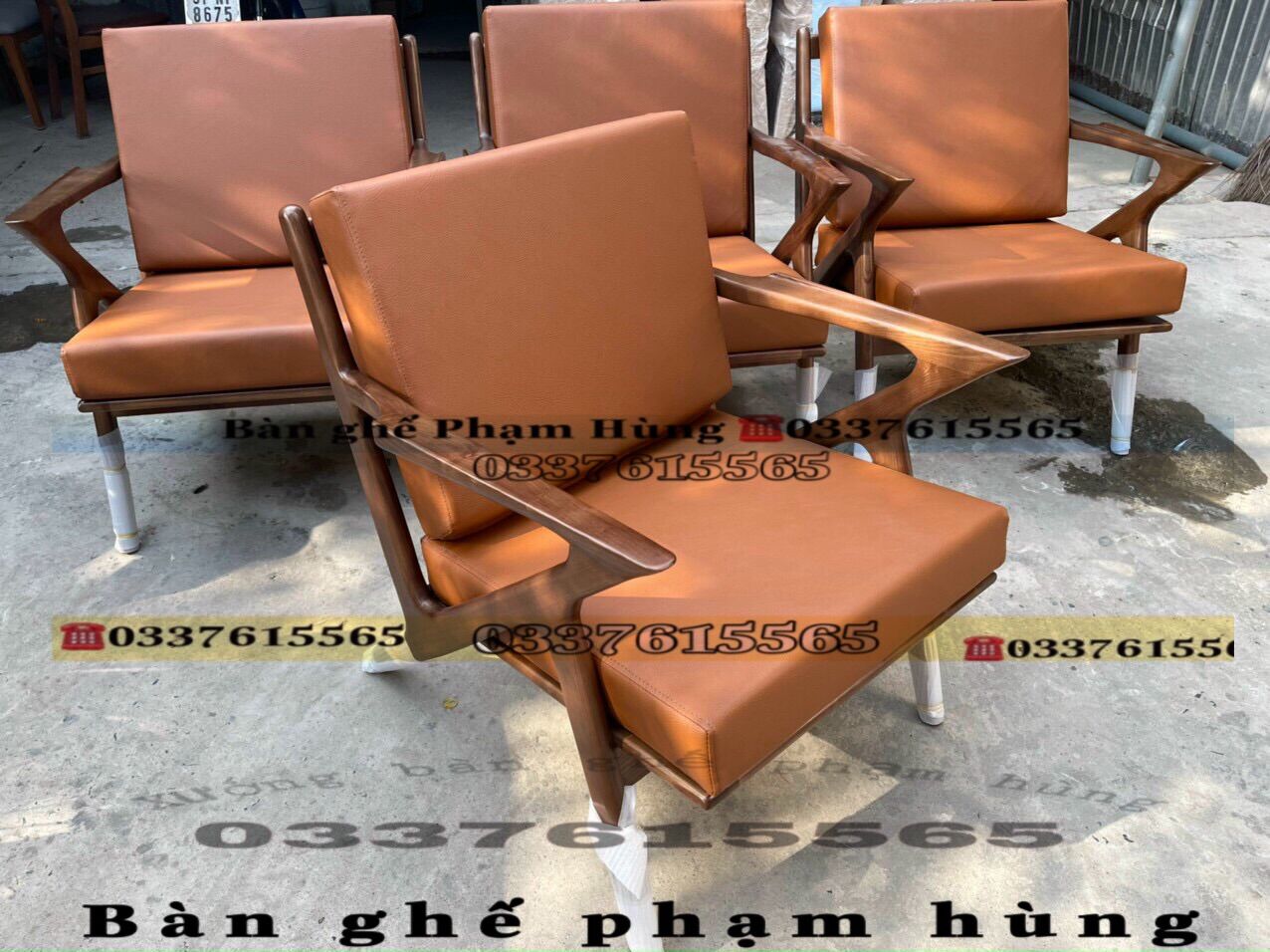 [HCM]Sofa đơn gỗ ash giá xưởng