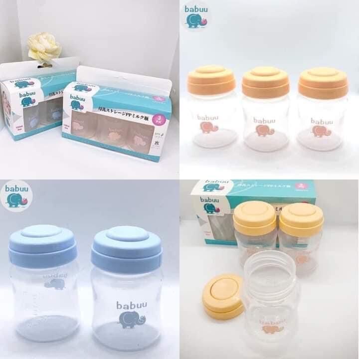 Set 3 bình trữ sữa Babuu