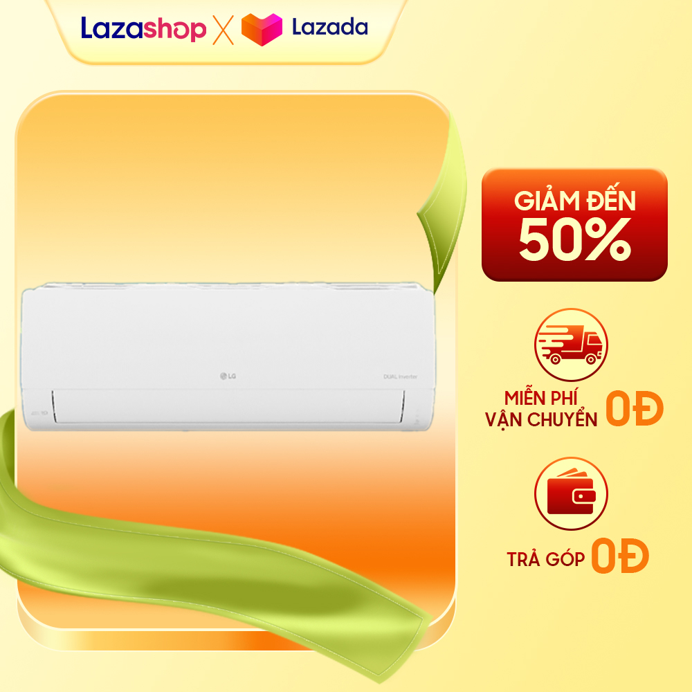 Máy lạnh lg inverter 1.5 hp v13win1 - bộ lọc pm 2.5 - chế độ ngủ đêm tránh buốt - chức năng tự làm sạch