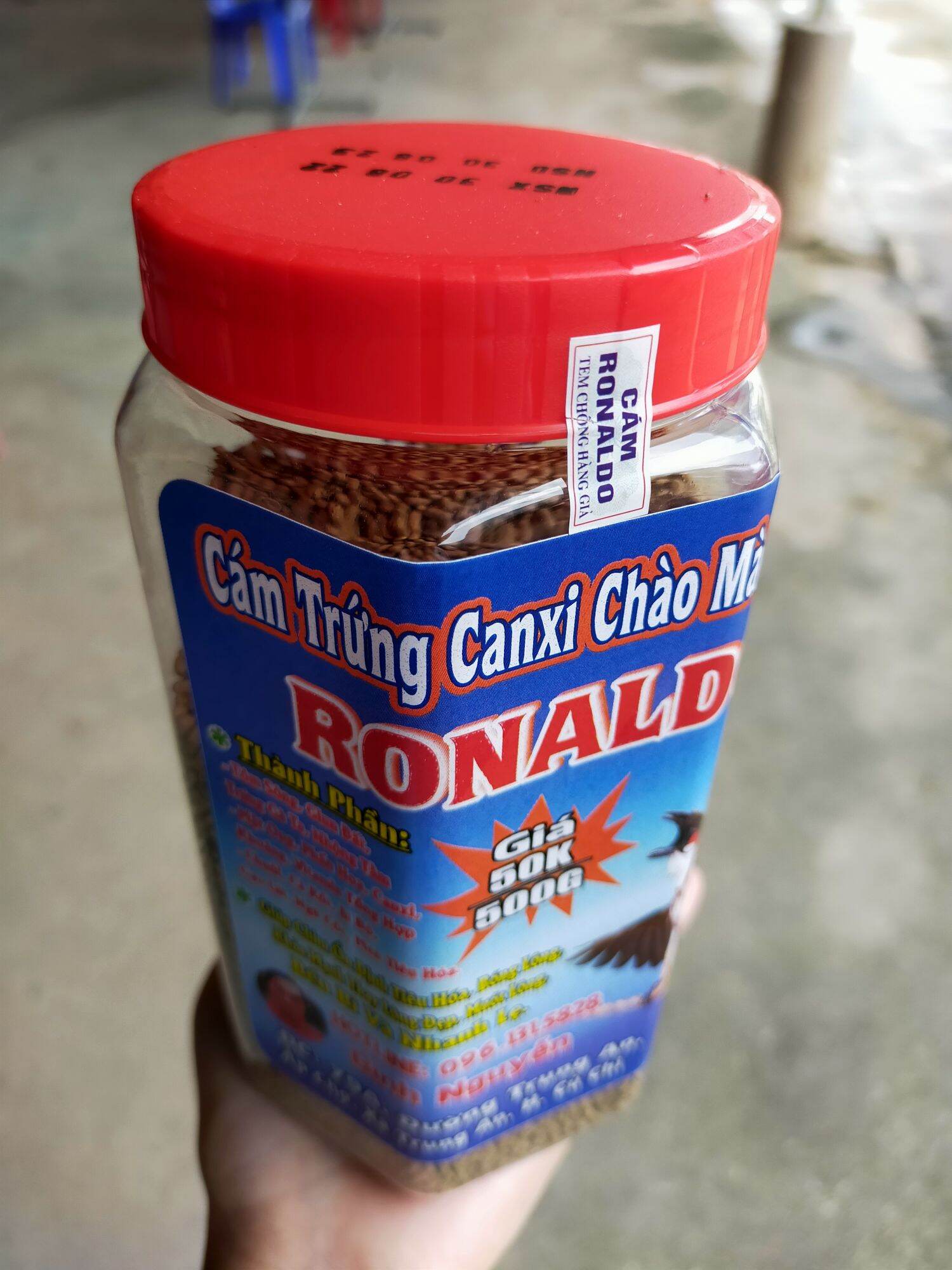[Hũ 500g] Cám Trứng Canxi Chào Mào Bổi Mộc Ronaldo
