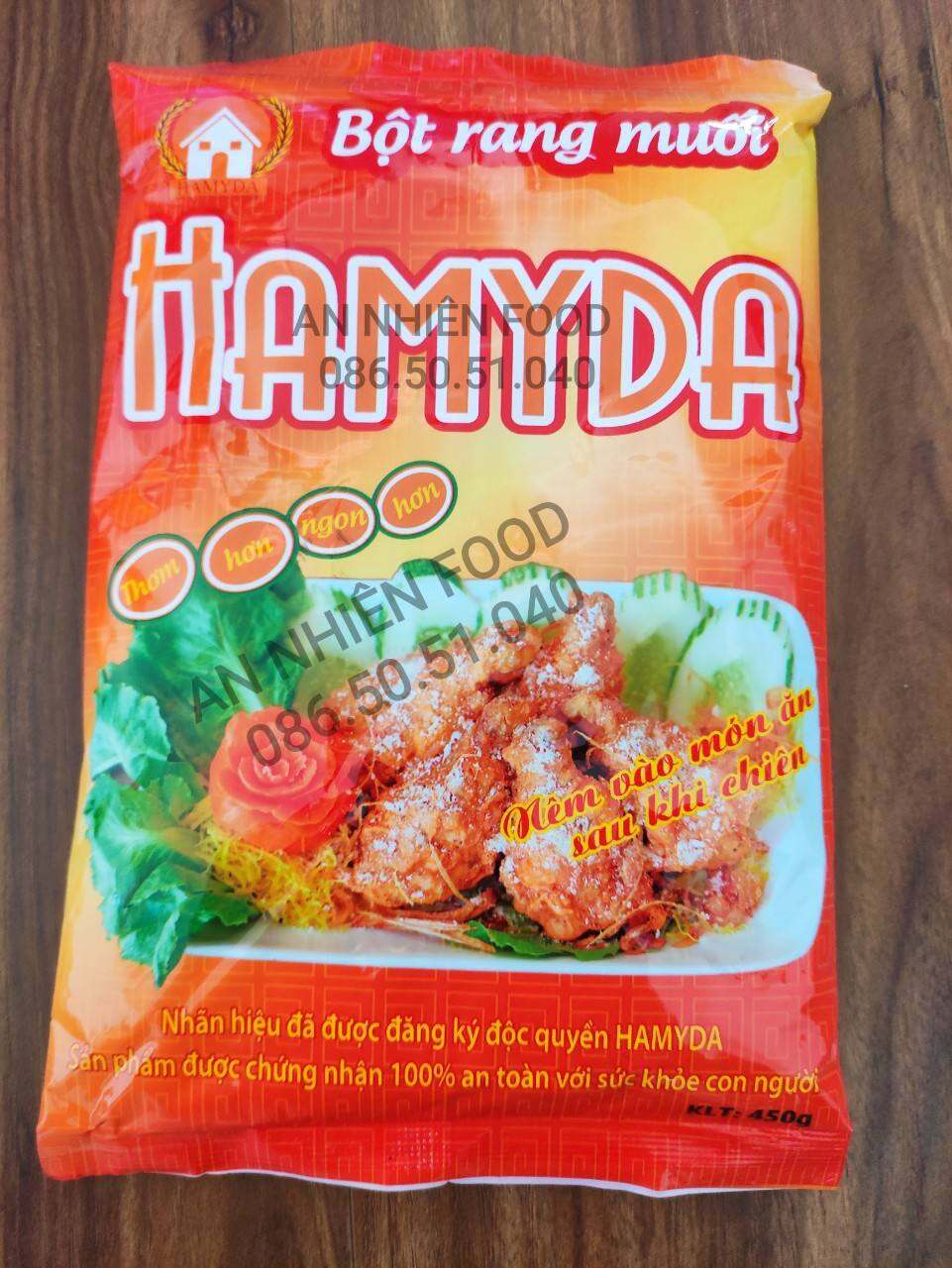 Bột Rang Muối Hamyda 450 Gram Làm Món Gà Vịt Rang Muối Tôm Cua Cá Rang Muối