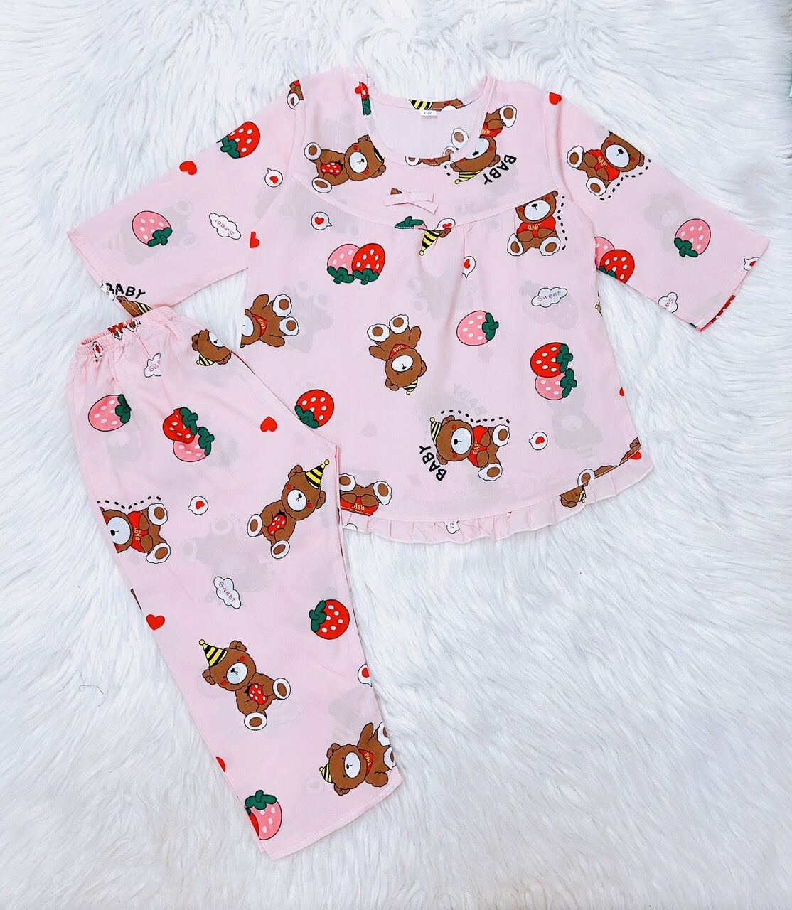 [HCM] Size XL (37g-40kg) l Bộ tole dài bé gái TITI SHOP l Phối ren [Ảnh thật]