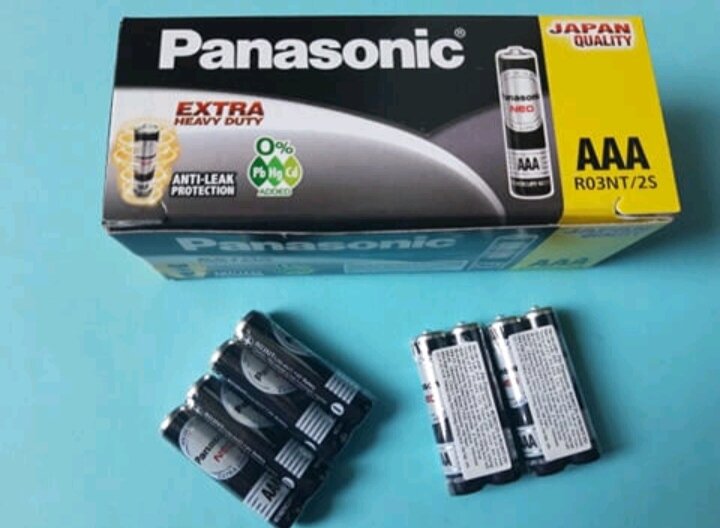 1 vỉ ( 2 viên) Pin Panasonic AAA ( màu đen)