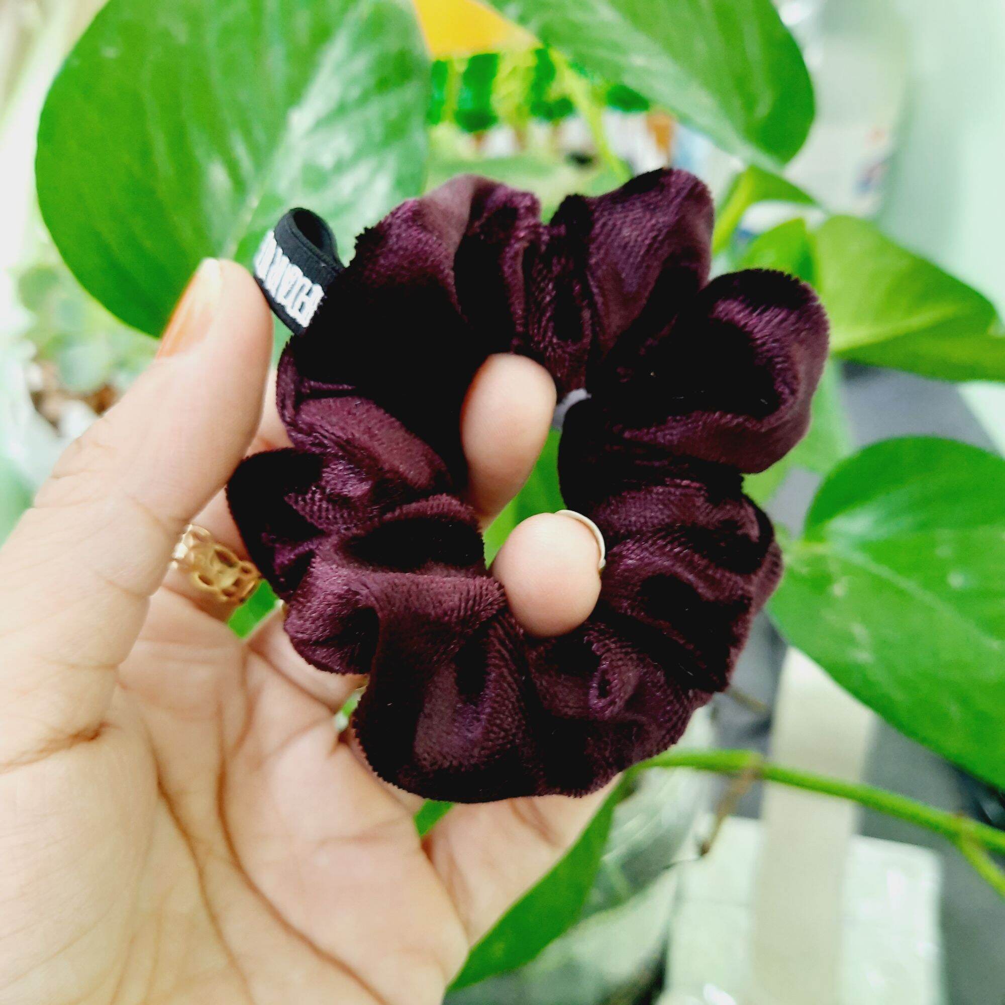 Dây cột tóc nhung nhiều màu (cở nhỏ 6-8cm)