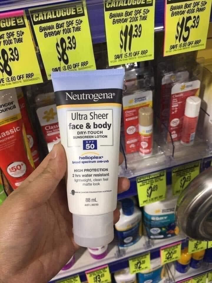Kem chống nắng Neutrogena 88ml Úc