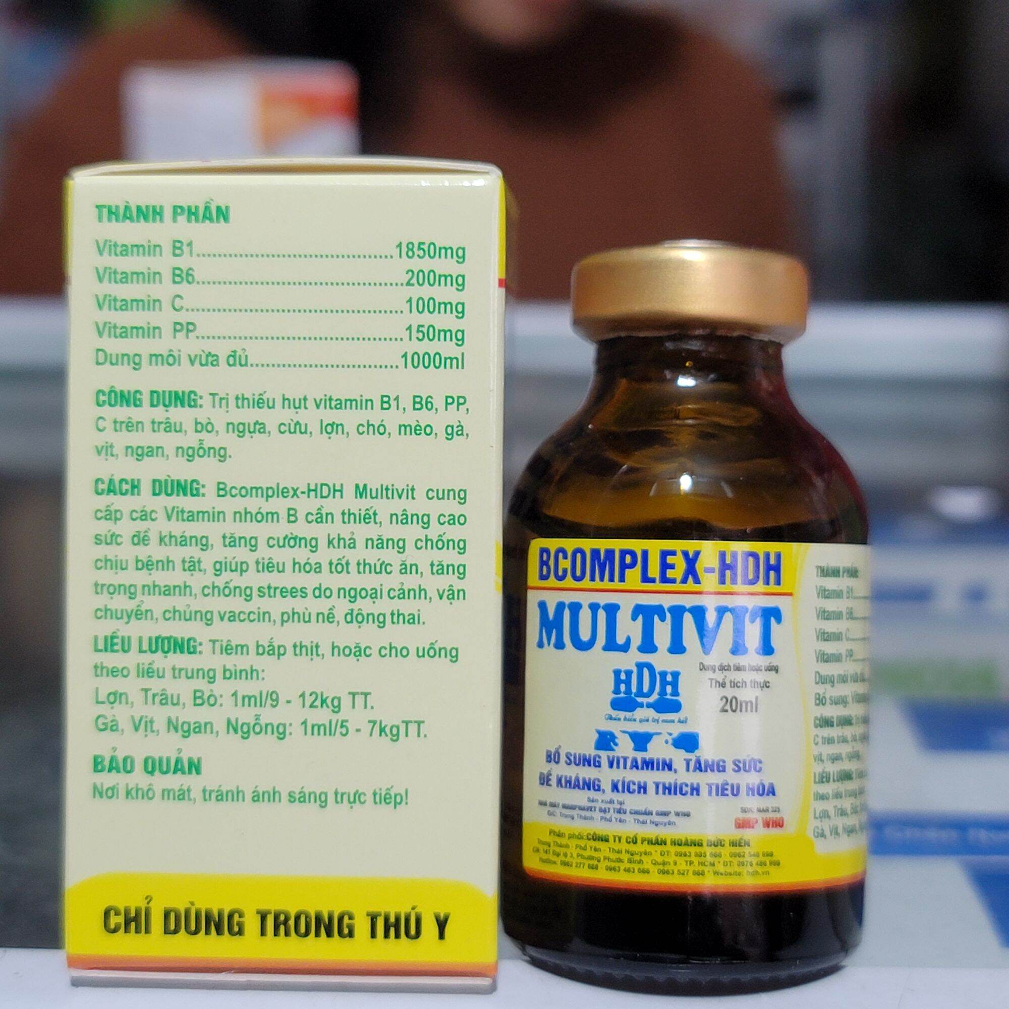 MULTIVIT 20ml Tăng Sức Đề Kháng, Kích Thích Tiêu Hóa Thú Cưng