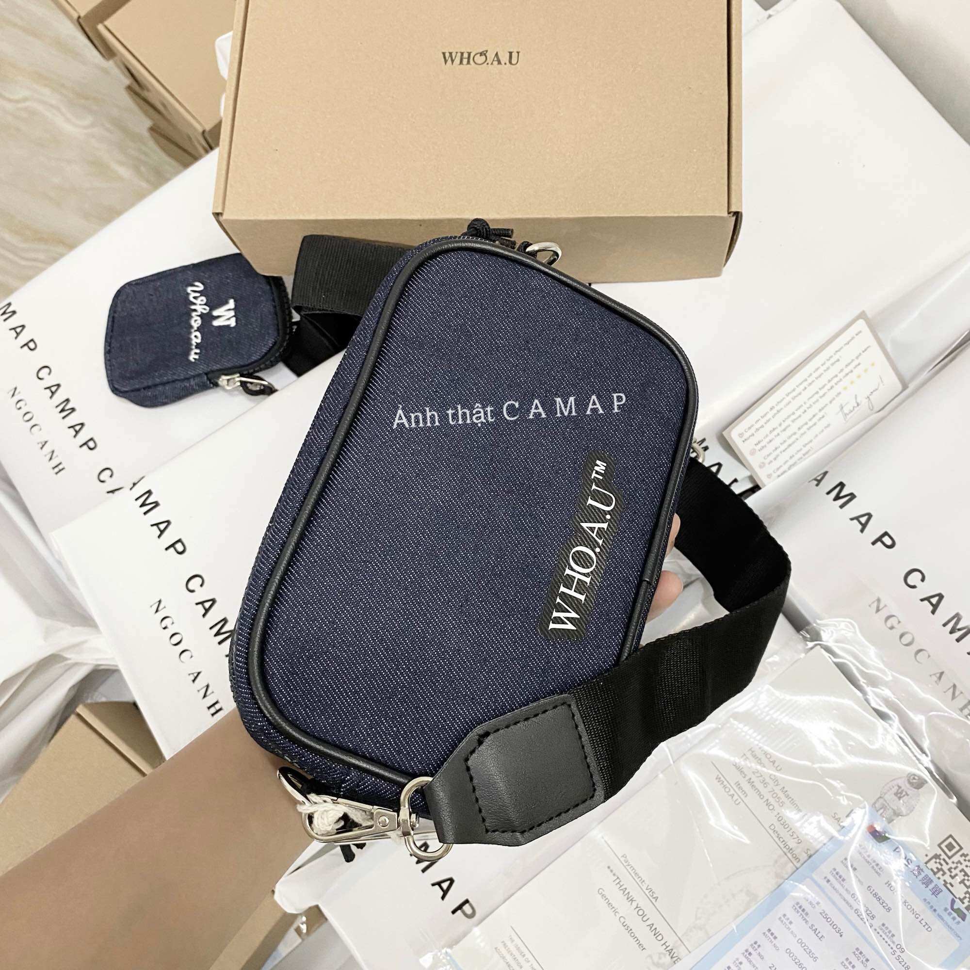 Túi đeo chéo Unisex Whoau
