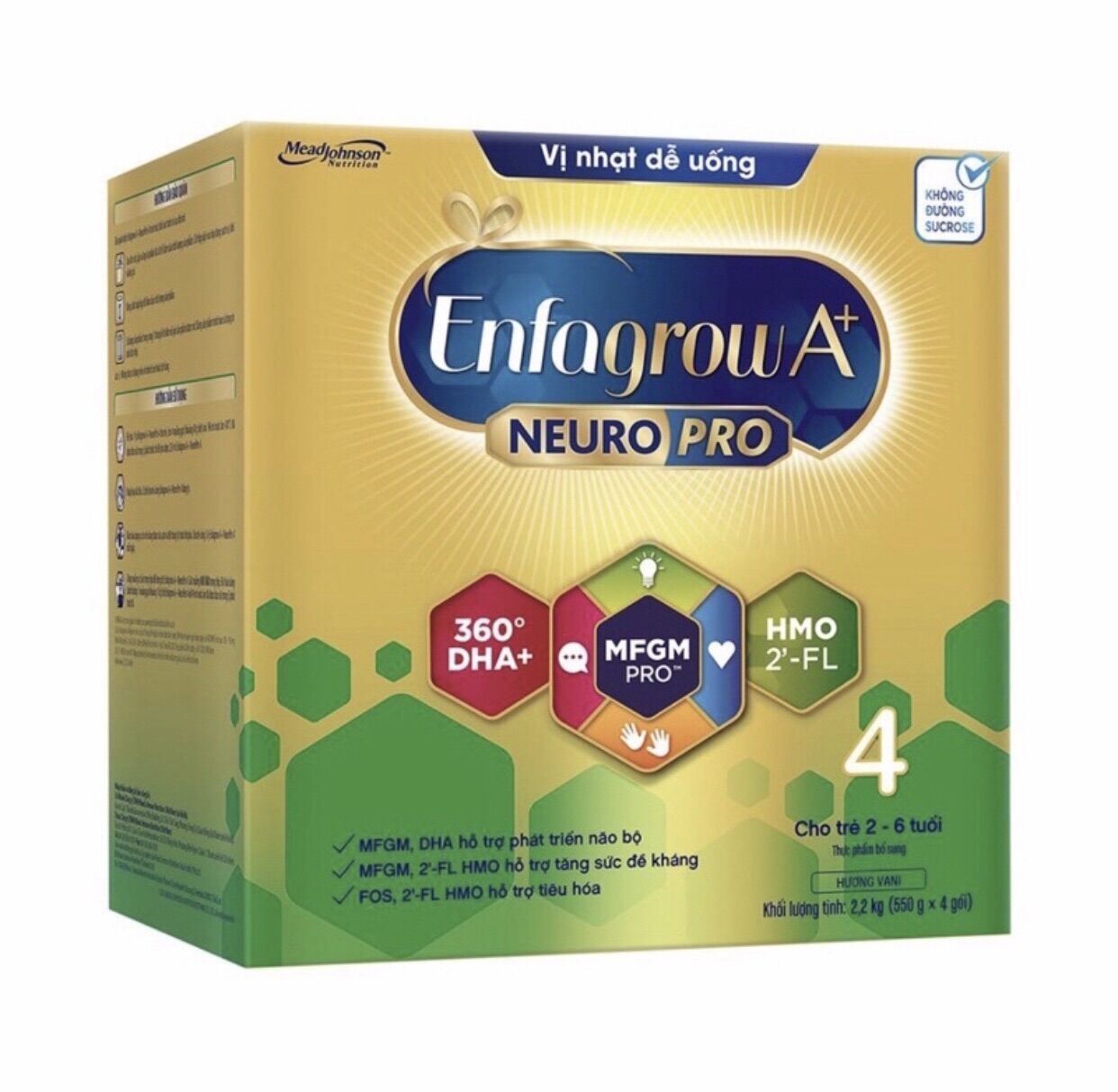 Sữa bột enfagrow a+ 4 vị nhạt hộp giấy 2.2kg - date 11/25