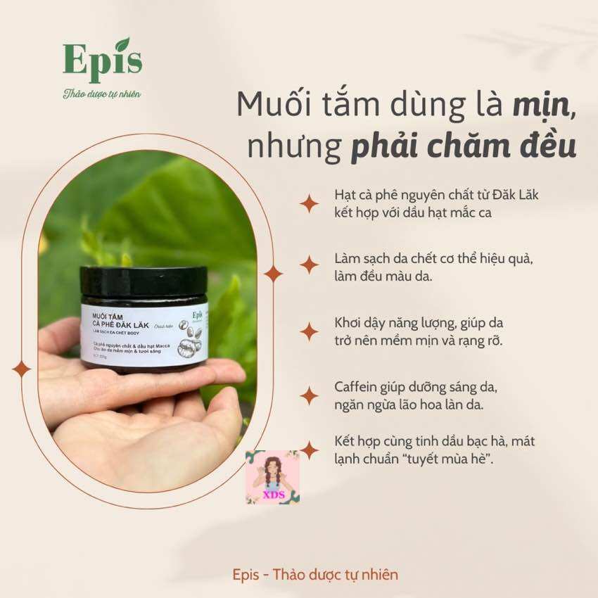 Muối tắm tẩy tbc cà phê Đắk Lắk