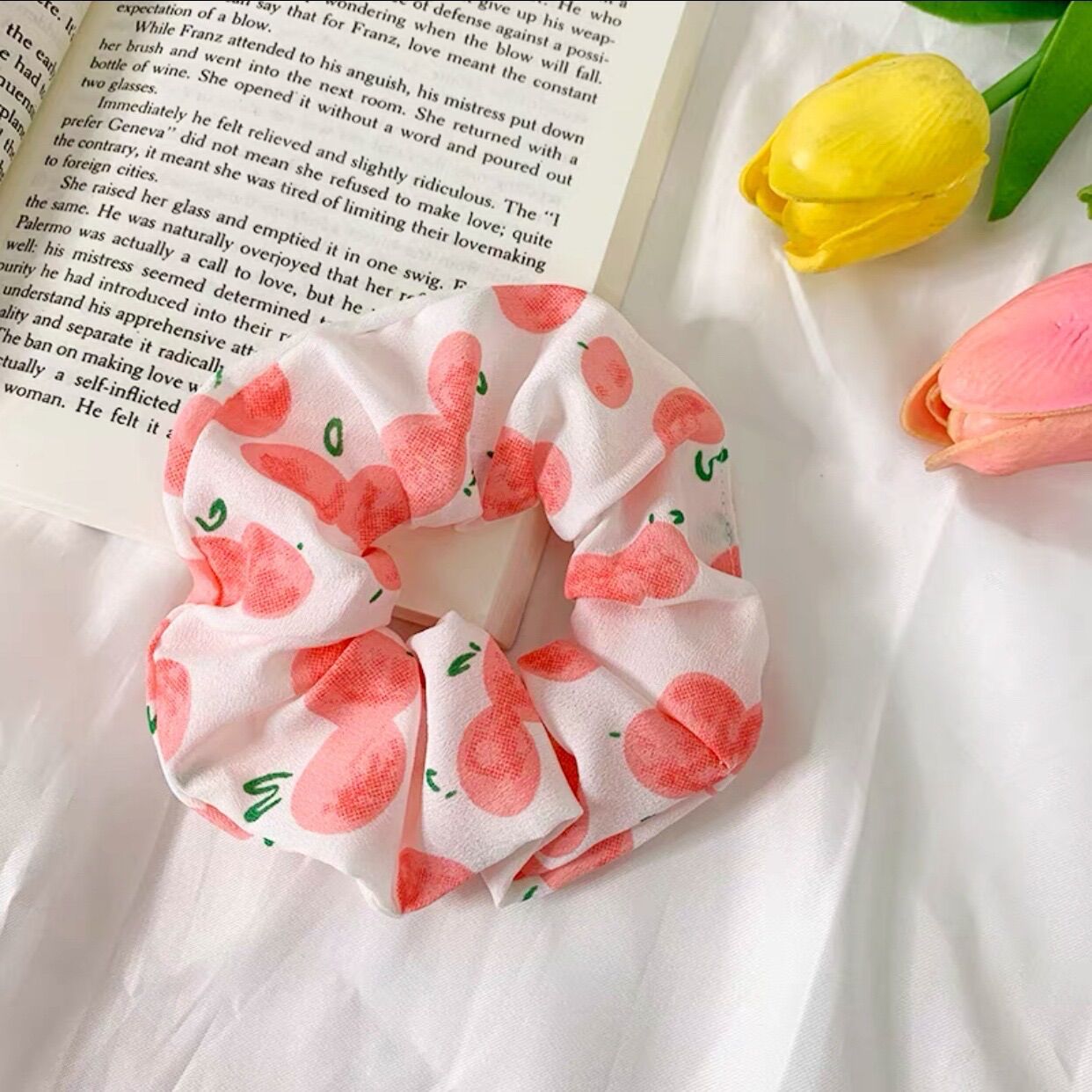 Dây Buộc Tóc, Cột tóc Scrunchies Co Giãn Thời Trang Nhiều Màu