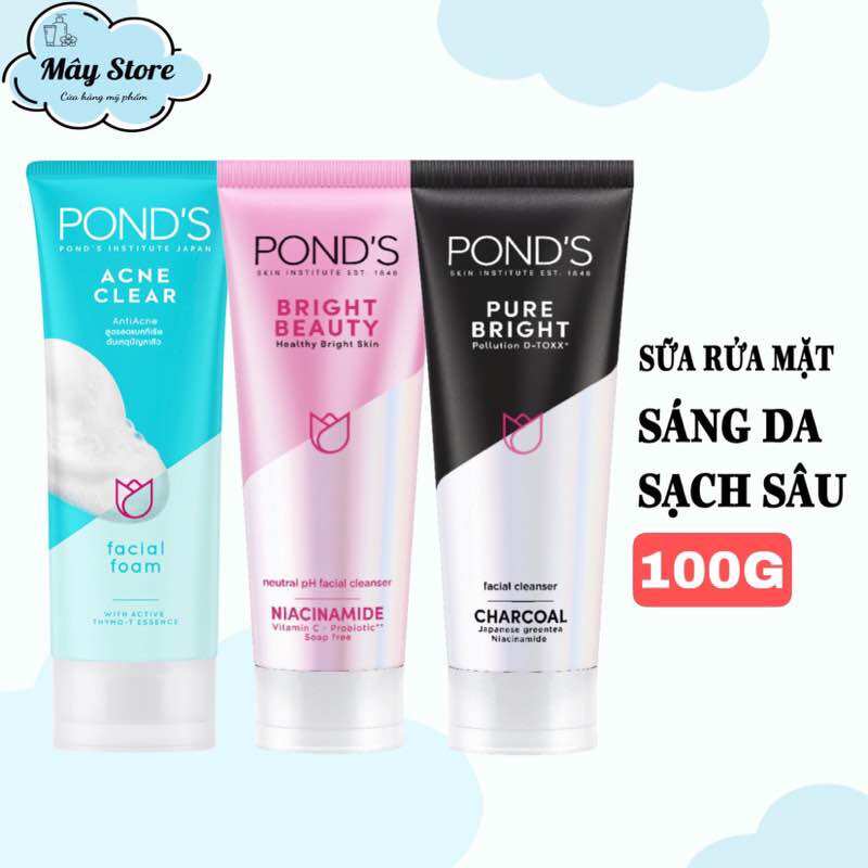 Sữa rửa mặt pond’s sáng da 100g