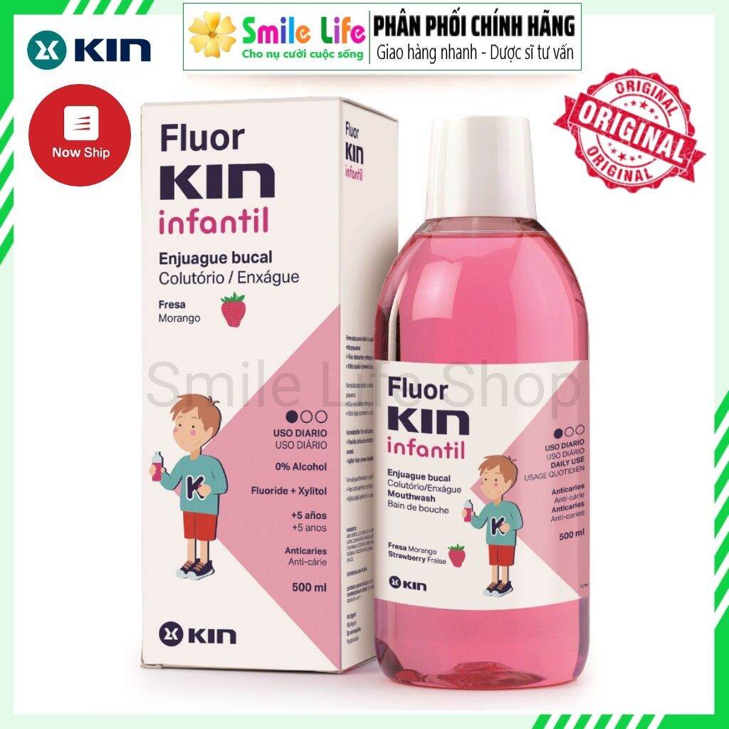 Nước Súc miệng Fluor Kin 500ml - Ngừa Sâu Răng Trẻ Em