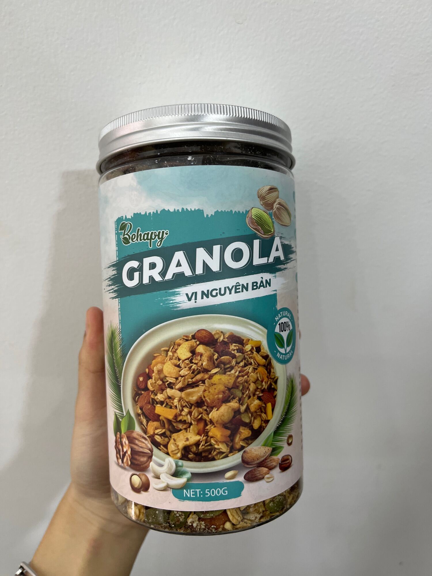 HCM Granola siêu hạt ăn vặt Behapy 5% Yến Mạch đủ 3 Vị Tốt Cho Giảm Cân