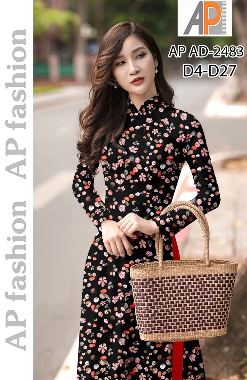 Vải áo dài hoa nhí