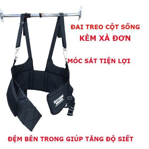 Combo đai treo cột sống kèm xà đơn treo tường