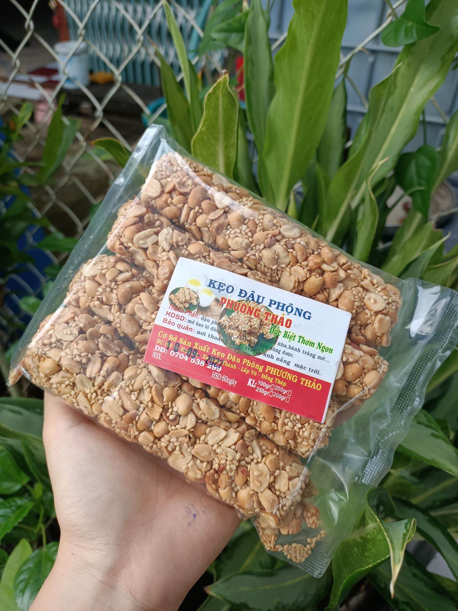 [Đặc Sản Đồng Tháp] Kẹo đậu phộng Phương Thảo dạng ống