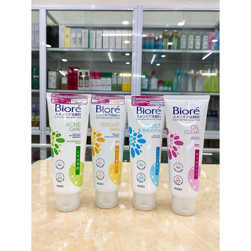 SỮA RỬA MẶT NGỪA MỤN BIORE 100GR MẪU MỚI