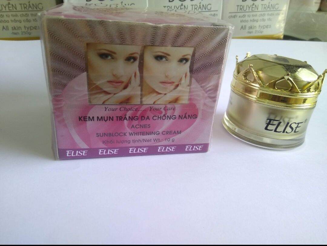 Kem elise mụn thâm trắng da chống nắng 10g