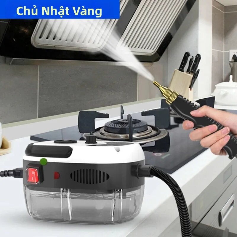 Máy Vệ Sinh Hơi Nước Nhiệt Độ Cao Cầm Tay Dùng Cho Điều Hòa Ô Tô, Máy Hút Mùi Nhà Bếp - Cắm Điện 110V (US) / 220V (EU) Khử Trùng Gia Dụng