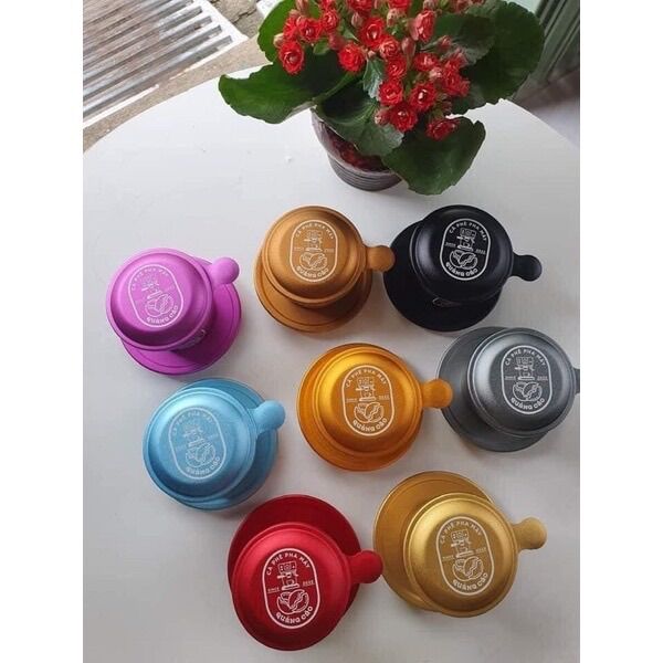 Phin Cà Phê Anode Màu Đen Cao Cấp,Chất Lượng- Size 7 pha 25g Bột Cà Phê